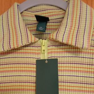 Green Striped Body Con Dress